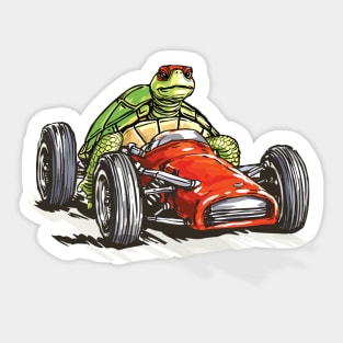 Turtle Racing Sticker